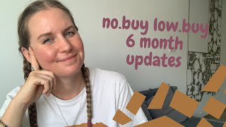 no-buy / low-buy 6 month update