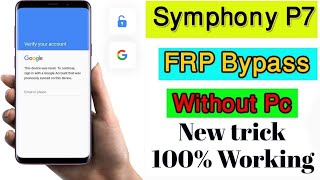 Symphony P7  FRP Bypass Unlock #settings_bd #symphony #p7 #frp #bypass 100% Working