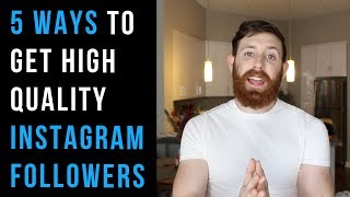 Instagram For Business Hack | Five ways to get HIGH quality followers on Instagram for business