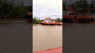 marina 1623 proses putar haluan di tempat sungai lilin palembang #kapal #shorts #shortvideo