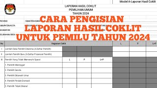 Laporan hasil coklit Pemilihan Umum tahun 2024