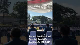 Mahasiswa Perwakilan F/S Pembaca Janji MaBa #ITB 2023