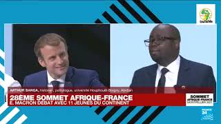 28eme Sommet Afrique-France (2021) : l'échange sans concession des jeunes avec Emmanuel Macron