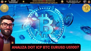 BITCOIN poate atinge 45k până in August. ANALIZA ICP DOT BITCOIN EURUSD US100 DXY!  Zi minunată🤗🙏