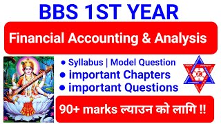 Bbs 1st year Accountancy important Questions:chapters:syllabus Financial Accounting Analysis Account