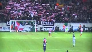 Stade de Reims-PSG, 02/03/2013, Levée d'écharpes chez les Ultrems.