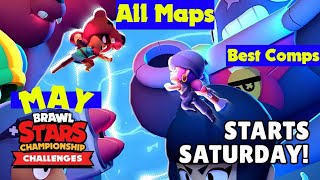 Brawl Stars May championship challenge.!|| All maps and best comps||Aragog Gaming