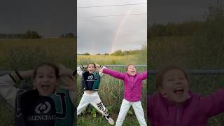 🌈REAL RAINBOW!!!!!🌈 @LizaStarDance #kidsvideo #kidvlogger #kidvlog #dancekid