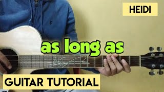 Heidi - As long as (Guitar Tutorial)