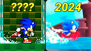 Evolution of Sonic running in the water