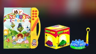 2 Learning Items Drop Game & Intelligence E Book Unboxing and Test Peephole View Toys