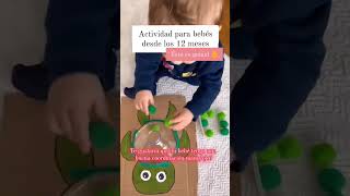 Actividades para bebés de 1año o más #estimulaciontemprana #bebes #crianzarespetuosa  #desarrollo