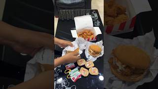 KFC Unboxing video!KFC Chicken Strips&Zinger Burger! #kfc #kfcchicken#food #unboxing #kentucky #love