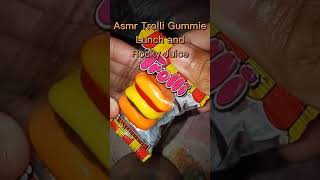 ASMR Trolli Gummie Burger and Rocky Juice