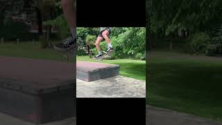 Ollie off ledge (slow motion) #skateboarding