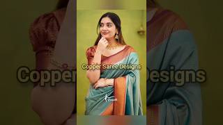 copper saree designs🍁 online saree🍁 #shorts #shortsfeed