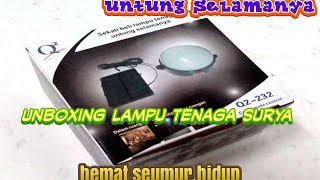 LAMPU TAMAN TENAGA SURYA Q2-232- UNBOXING VIDEO