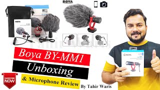 BOYA Directional Mic BY MM1 On Camera Unboxing & Review