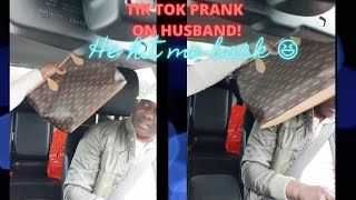 TIK TOK PRANK ON HUSBAND| HE HIT ME BACK!! VLOGMAS DAY 11 #shorts #youtubeshorts