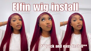 The Truth Of 99J Burgundy Lace Wig Ft. Elfinhair | Shalaya Dae