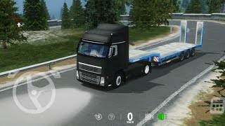 truck trailer melewati jalur perbukitan - heavy machine & mining simulator - android gameplay