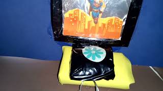 SALA GAMER DO SUPERMAN SUPER HOMEM COM TV E VIDEO GAME ´´PS3´´ QUE FIZ RSRSRS