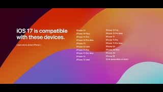 ¿Que iphones pueden actualizar a ios 17?
