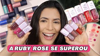 LANÇAMENTO CREAM TINT RUBY ROSE 3 em 1: Blush, Batom e Sombra - Vale a compra?