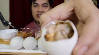 ASMR/MUKBANG How To Eat Balut? (Duck Fertilized Egg)