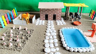 DIY Miniature Farm Diorama with Working Water Pump | Science Project Ideas | Mini DIY Farming