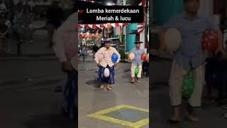 meriahnya lomba 17 Agustus kemerdekaan # bapak ikut berlomba