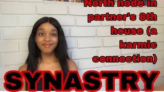 SYNASTRY: North node in partner’s 8th house (a karmic connection)