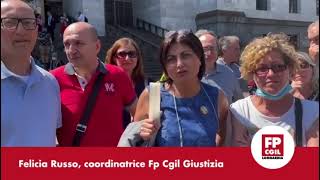 Precari della Giustizia, presidio Fp Cgil a Milano