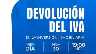 Devolución del IVA en la Inversión Inmobiliaria