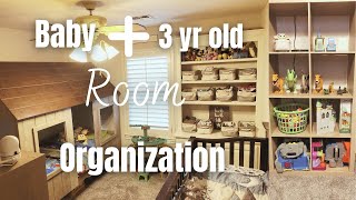 How we organize their room! (3 yr old PLUS baby)