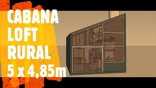 LOFT CABANA RURAL 5 x 4,85m