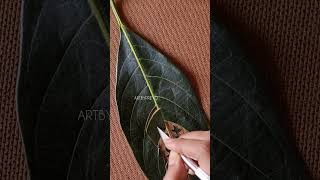 Leaf cutting art|world environment day #shorts #youtubeshorts #shortsvideo