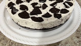 Oreos cheesecake ￼￼ delicious, and easy to make ##￼￼￼