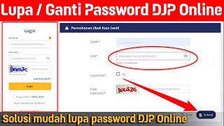 Cara Mengatasi Lupa Kata Sandi DJP Online