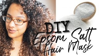 DIY: EPSOM SALT HAIR MASK: For Frizzy, Dry Hair