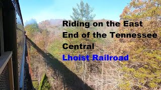 Riding over a Trestle on the Lhoist Railroad (Tennessee Central)