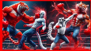 wild animal fight 🥊 ( 1 battles ) #animation #StrongClawsBattles