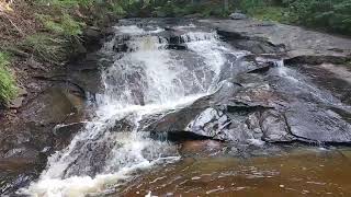 Waterfalls in the Finlayson Point Provincial park area