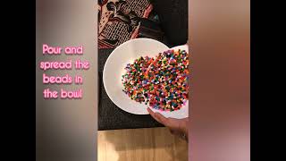 DIY| Beads Bowl| Easy and simple| Home made| Craft| #Shorts