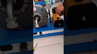 how to use 20 hydraulic hose crimper | pressing machine operation?