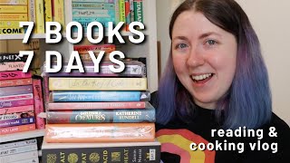 Can I Read 7 BOOKS in 1 WEEK? 📚 Reading & cooking vlog