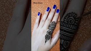 #shorts Cute one finger henna design #mehndi #mehndidesigns #henna