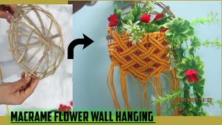 New Macrame Flower Wall Hanging_DIY // Macramé Wall Hanging with Basket