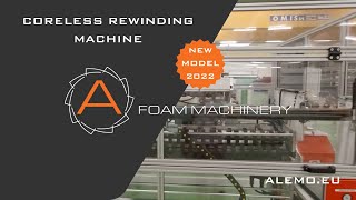 CORELESS REWINDING MACHINE