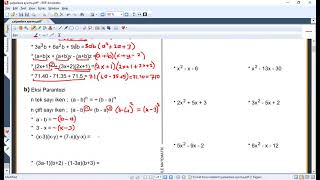 MATEMATİK (ÇARPANLARA AYIRMA 1) ERKAN HOCA 23.01.2021